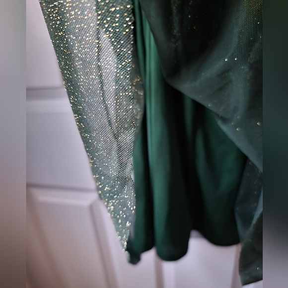 Windsor Green Glitter Skater Dress - Picture 10 of 12